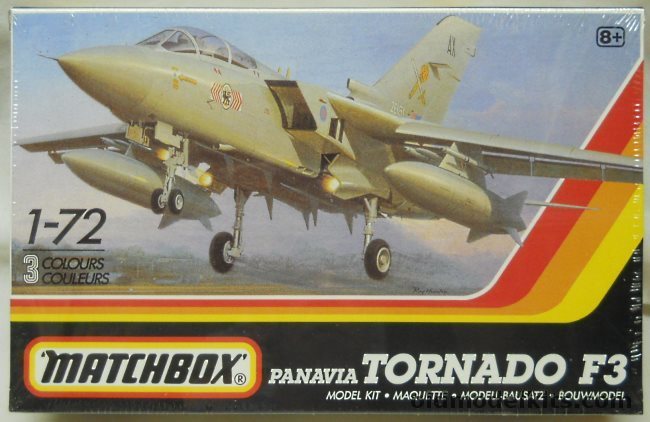 Matchbox 1/72 Panavia Tornado F3 - 65th Sq 229 Operational Conversion Unit RAF Coningsby Sept 1986 (Two Different Aircraft), 40130 plastic model kit